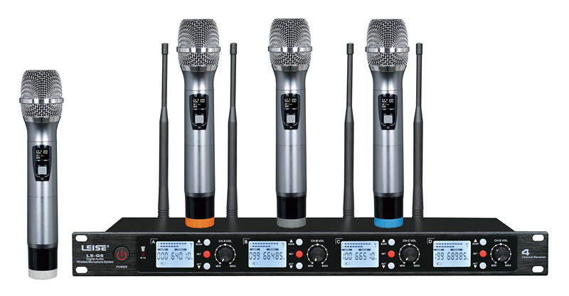 LS-Q6 Four Channel Wireless Microphone